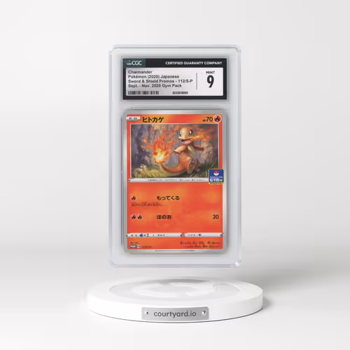 2019 Sword & Shield Promos #112/S-P Charmander - Sept. - Nov. 2020 Gym Pack (CGC 9 MINT)