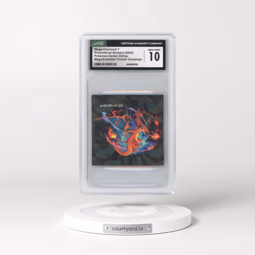 2021 Pokémon Center Online Stickers - Japanese Mega Charizard Y - Mega Evolution Found! Campaign (CG