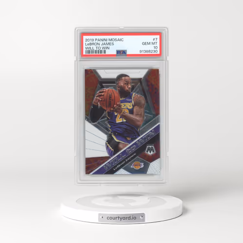 2019 Panini Mosaic Will to Win #7 LeBron James (PSA 10 GEM MINT)