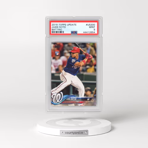 2018 Topps Update #US300 Juan Soto - Batting (PSA 9 MINT)