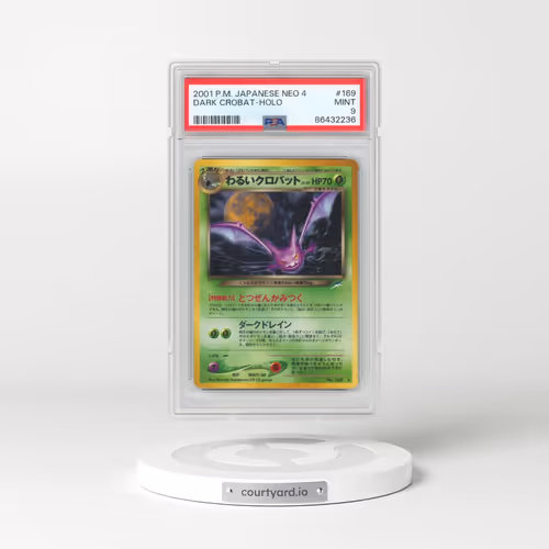 2001 Pokémon Neo 4 #169 Dark Crobat - Holo (PSA 9 MINT)