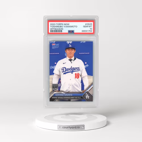 2023 Topps Now Offseason #OS25 Yoshinobu Yamamoto (PSA 10 GEM MINT)