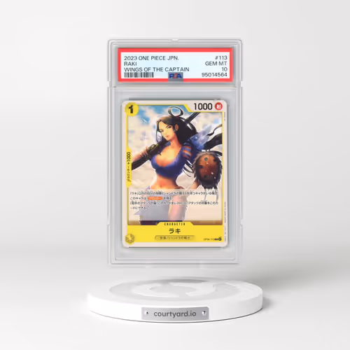 2023 One Piece Japanese Wings of the Captain #113 Raki (PSA 10 GEM MINT)