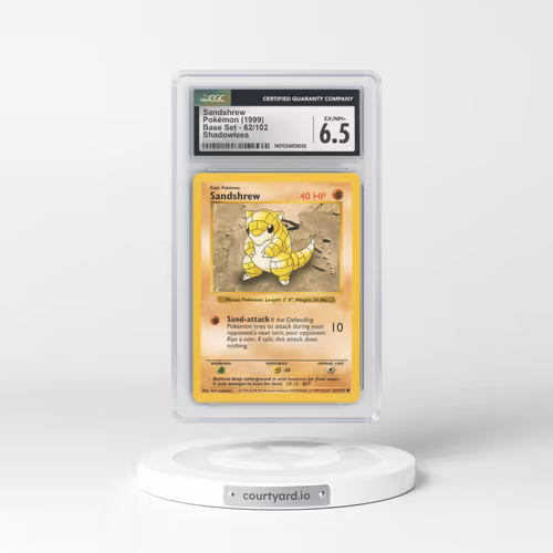 1999 Base Set #62 Sandshrew (CGC 6.5 EX-NM+)