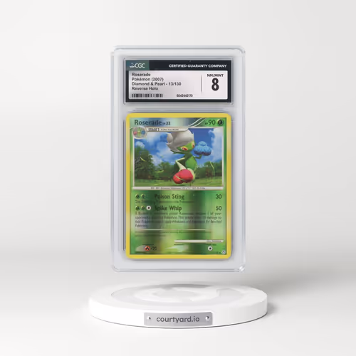 2007 Diamond & Pearl #13/130 Roserade - Reverse Holo (CGC 8 NM-MT)