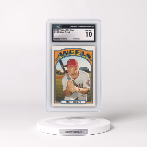 2021 Topps Heritage #169 Mike Trout (CGC 10 GEM MINT)