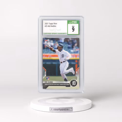 2021 Topps Now #25 Akil Baddoo (CSG 9 MINT)