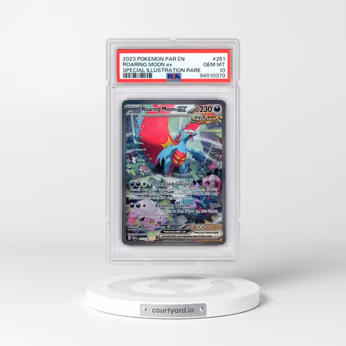 2023 Pokémon Par EN-Paradox Rift #251 Roaring Moon EX - Holo Special Illustration Rare (PSA 10 GEM MINT)