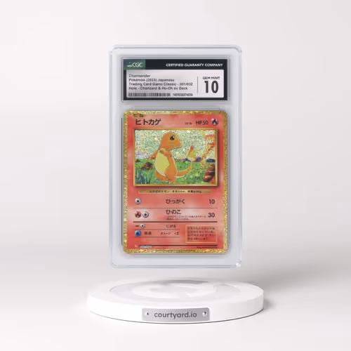 2023 Pokémon Cll-Trading Card Game Classic Charizard & HO-Oh EX Deck #001 Charmander (CGC 10 GEM MINT)