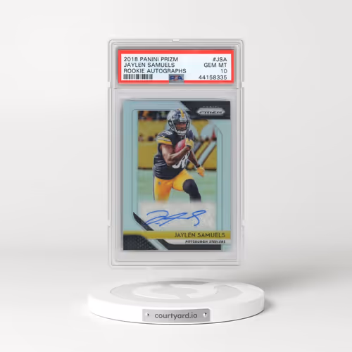 2018 Panini Prizm Rookie Autographs #JSA Jaylen Samuels (PSA 10 GEM MINT)