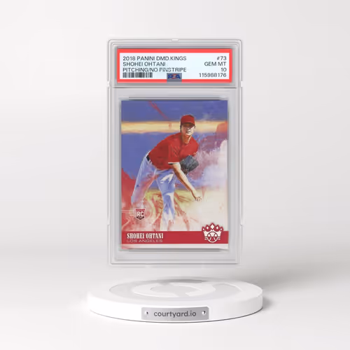 2018 Panini Diamond Kings #73 Shohei Ohtani - Pitching/No Pinstripe (PSA 10 GEM MINT)