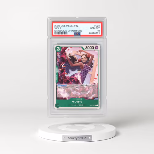2023 One Piece Japanese OP04-Kingdoms of Intrigue #021 Viola (PSA 10 GEM MINT)