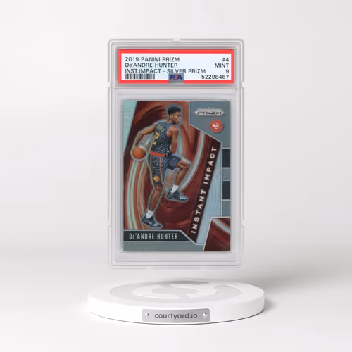 2019 Panini Prizm Instant Impact #4 DE'Andre Hunter - Silver Prizm (PSA 9 MINT)