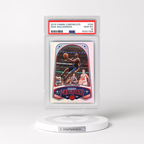 2019 Panini Chronicles #244 Zion Williamson (PSA 10 GEM MINT)