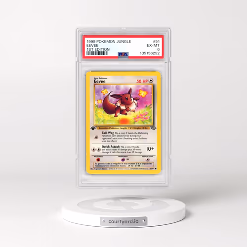 1999 Pokémon Jungle #51 Eevee - 1st Edition (PSA 6 EX-MT)