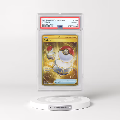 2023 Pokémon Mew EN-151 #206 Switch - Hyper Rare (PSA 8 NM-MT)