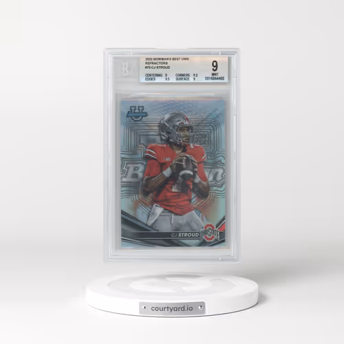 2022 Bowman's Best University #75 CJ Stroud - Refractor (BGS 9 MINT)