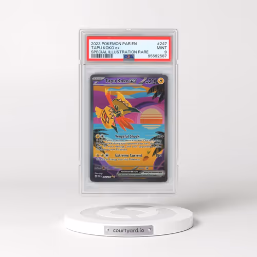 2023 Pokémon Par EN-Paradox Rift #247 Tapu Koko EX - Holo Special Illustration Rare (PSA 9 MINT)