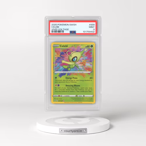 2020 Pokémon Sword & Shield Vivid Voltage #009 Celebi (PSA 9 MINT)