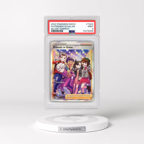 2022 Pokémon Sword & Shield Silver Tempest #TG23 Friends in Galar - Full Art (PSA 9 MINT)