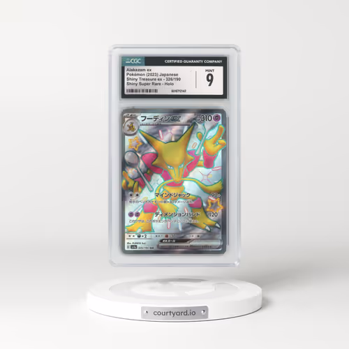 2023 Pokémon Sv4a-Shiny Treasure EX #326 Alakazam EX - Holo Ssr (CGC 9 MINT)