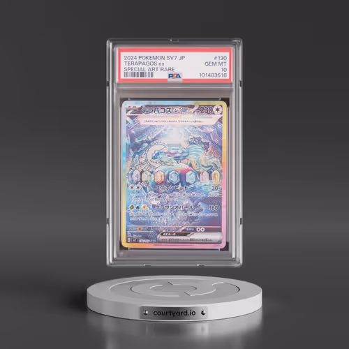 2024 Pokémon SV7-Stellar Miracle #130 Terapagos EX - Holo Special Art Rare (PSA 10 GEM MINT)