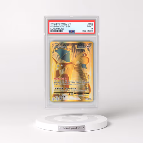 2016 Pokémon XY Evolutions #106 Dragonite EX - Holo Full Art (PSA 9 MINT)