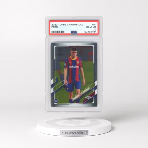 2020 Topps Chrome UEFA Champions League #61 Pedri (PSA 10 GEM MINT)