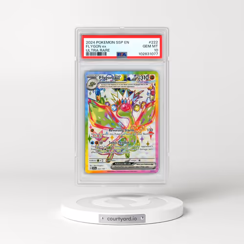 2024 Pokémon Ssp EN-Surging Sparks #222 Flygon EX - Holo Ultra Rare (PSA 10 GEM MINT)