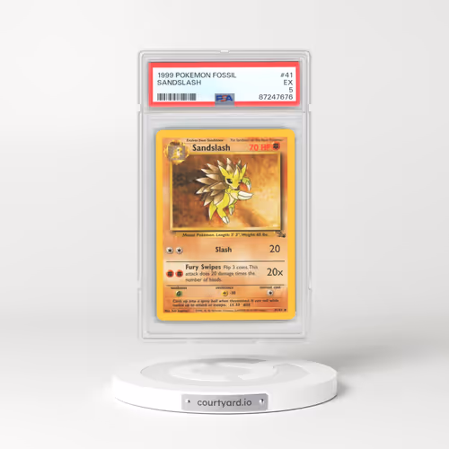 1999 Fossil #41 Sandslash (PSA 5 EX)