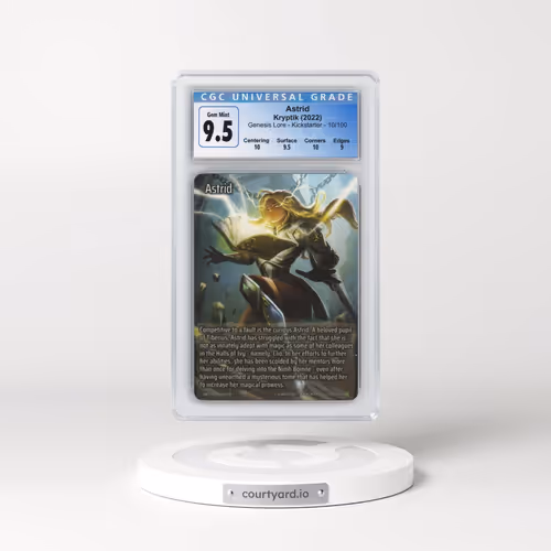 2022 Kryptik Genesis Lore - Kicks - #10/100 Astrid (CGC 10 GEM MINT)