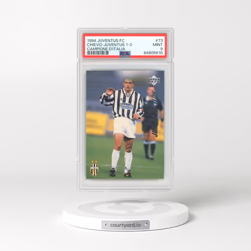 1994 Upper Deck Juventus FC #73 Chievo-Juventus 1-3 (PSA 9 MINT)