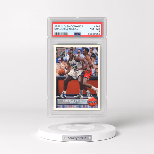1992 Upper Deck McDonald's #P43 Shaquille O'Neal (PSA 8 NM-MT)