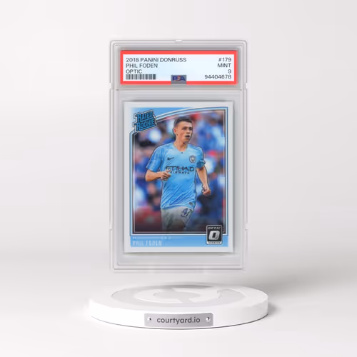 2018 Panini Donruss #179 Phil Foden - Optic (PSA 9 MINT)