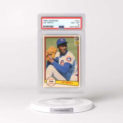 1982 Donruss #252 Lee Smith (PSA 8 NM-MT)