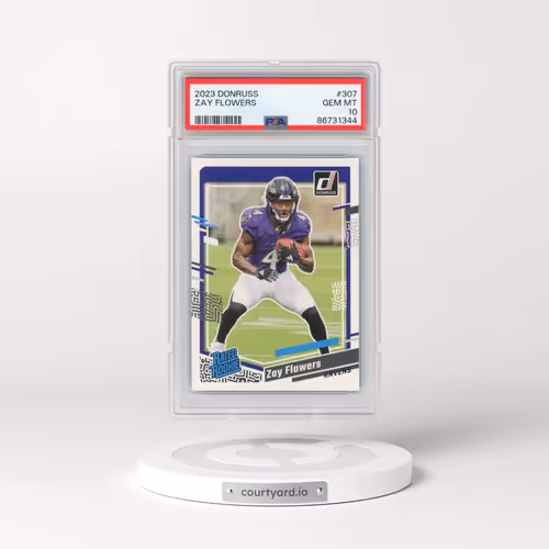 2023 Panini Donruss #307 Zay Flowers (PSA 10 GEM MINT)
