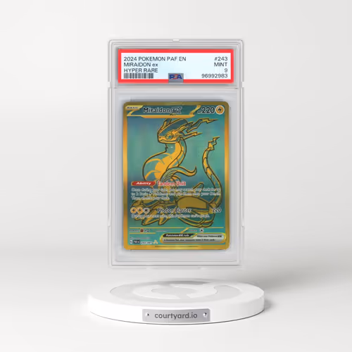 2024 Pokémon Paf EN-Paldean Fates #243 Miraidon EX - Holo Hyper Rare (PSA 9 MINT)
