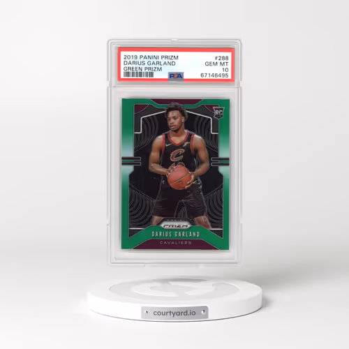 2019 Panini Prizm #288 Darius Garland - Green Prizm (PSA 10 GEM MINT)