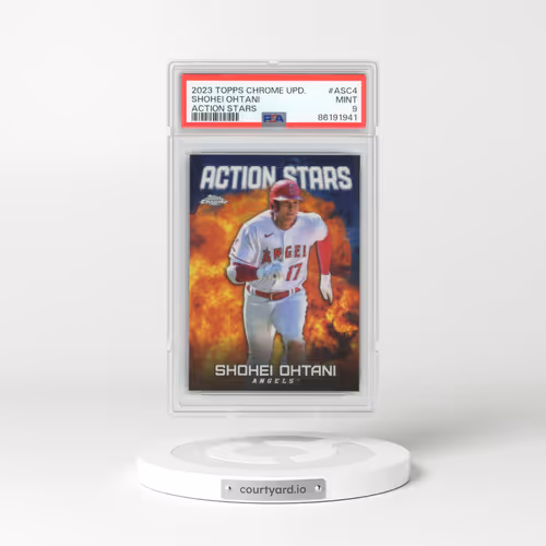 2023 Topps Chrome Update Action Stars #ASC4 Shohei Ohtani (PSA 9 MINT)