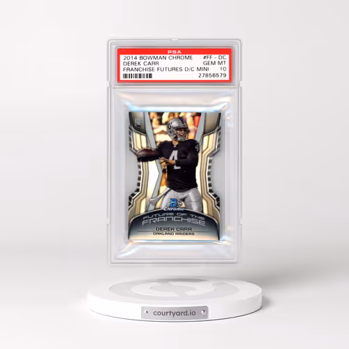 2014 Bowman Chrome Franchise Futures Die-Cut Mini #FF-DC Derek Carr (PSA 10 GEM MINT)