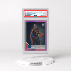 2019 Panini Donruss Optic #198 DE'Andre Hunter - Hyper Pink (PSA 9 MINT)