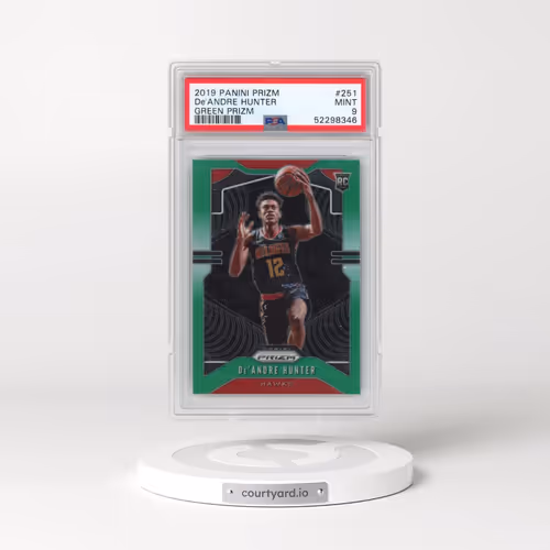 2019 Panini Prizm #251 DE'Andre Hunter - Green Prizm (PSA 9 MINT)