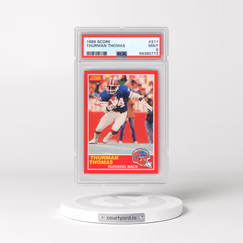 1989 Score #211 Thurman Thomas (PSA 9 MINT)