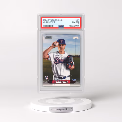 2024 Topps Stadium Club #20 Jack Leiter (PSA 8 NM-MT)