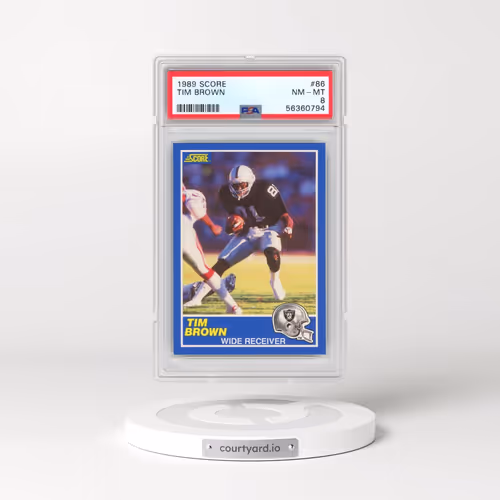 1989 Score #86 Tim Brown (PSA 8 NM-MT)