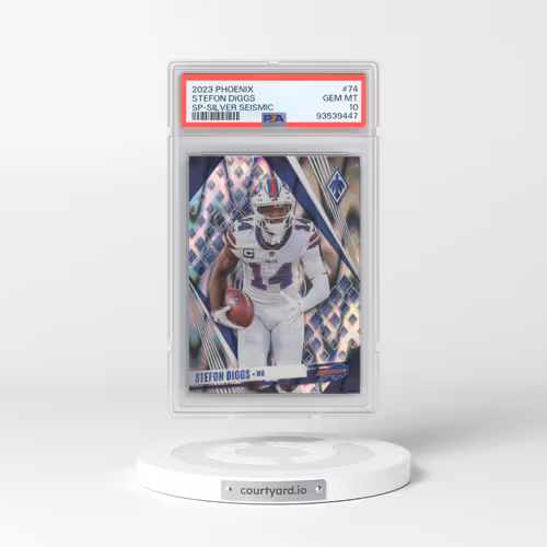 2023 Panini Phoenix #74 Stefon Diggs - SP-Silver Seismic (PSA 10 GEM MINT)