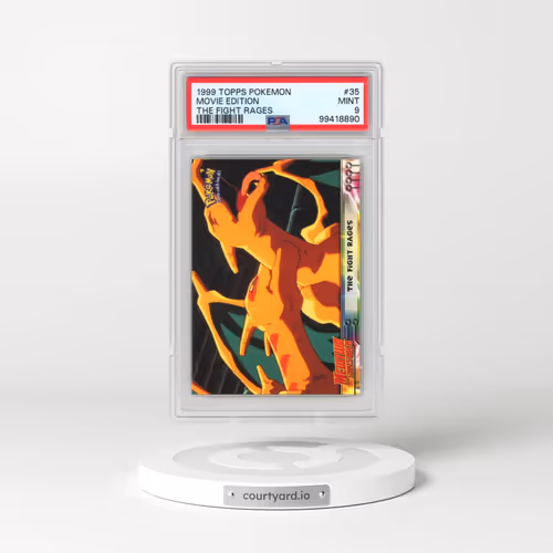 1999 Topps Pokémon the Movie Edt #35 Movie Edition - The Fight Rages (PSA 9 MINT)