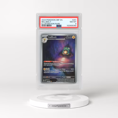 2023 Pokémon Obf EN-Obsidian Flames #201 Bellibolt - Illustration Rare (PSA 8 NM-MT)