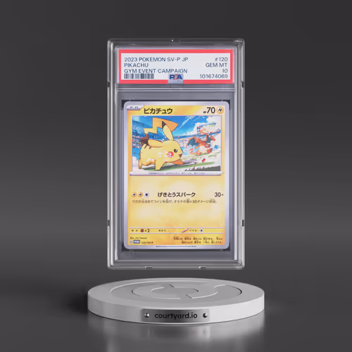 2023 Pokémon SV-P Promo #120 Pikachu - Gym Event Campaign (PSA 10 GEM MINT)