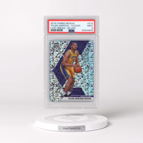 2019 Panini Mosaic #215 Talen Horton-Tucker - Fast Break-Silver (PSA 9 MINT)